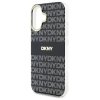 DKNY DKHMP16SHRHSEK iPhone 16 6.1       czarny/black hardcase Repeat Texture Pattern With Stripe